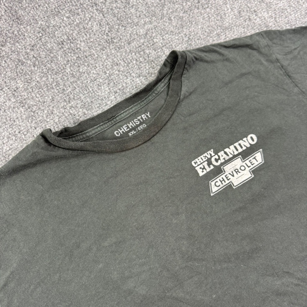 Chemistry Chevy El Camino XXL Black Graphic T-Shirt Chevrolet Mens